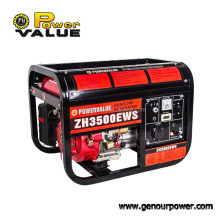 Valor de potencia Manual de generador de gasolina de 3kW con bajo consumo de gas para la venta